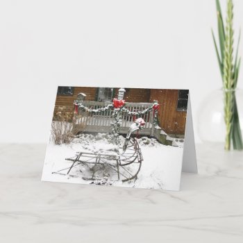 Winter Sleigh Holiday Card by HeavensWork at Zazzle
