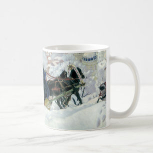 Winter Sleigh Ride Christmas Coffee Mug