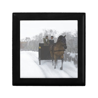 Winter Sleigh Ride Jewelry Box