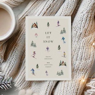 WINTER SLOPES HOLIDAY CARD
