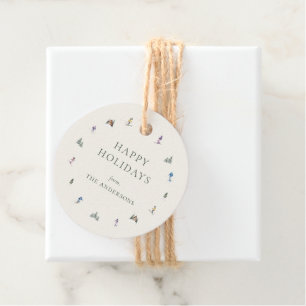 WINTER SLOPES Holiday Favor Tags
