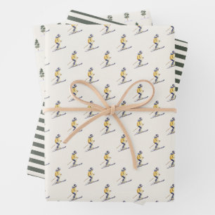 WINTER SLOPES Holiday Wrapping Paper Sheets