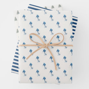 WINTER SLOPES Holiday Wrapping Paper Sheets