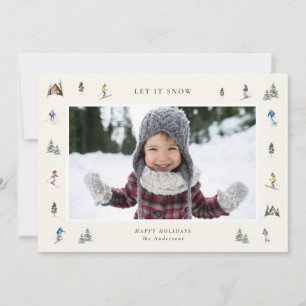 WINTER SLOPES Photo Holiday Card