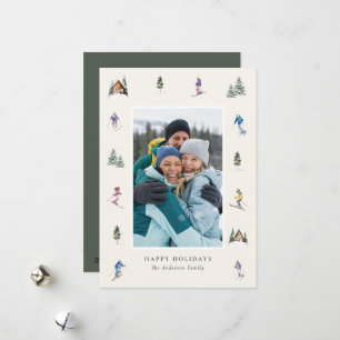 WINTER SLOPES Photo Holiday Card