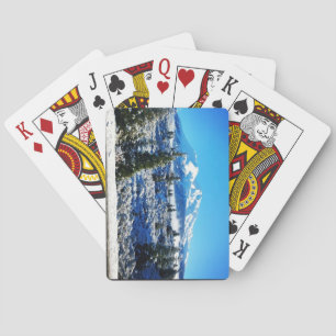 Winter Snow at Mount Shasta, CA Poker Cards