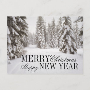 Winter Snow at Washington's Crystal Mountain Area Holiday Postcard
