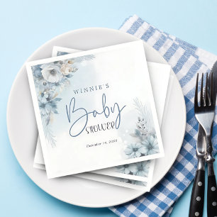 Winter Snow Baby It's Cold Outside Baby Shower  Napkins