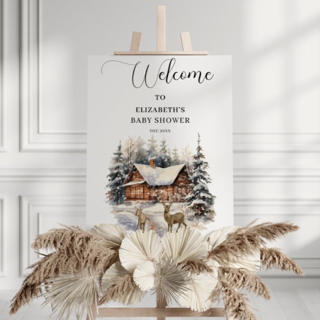 Winter Snow Baby It's Cold Outside Welcome Foam Board (Creator Uploaded)