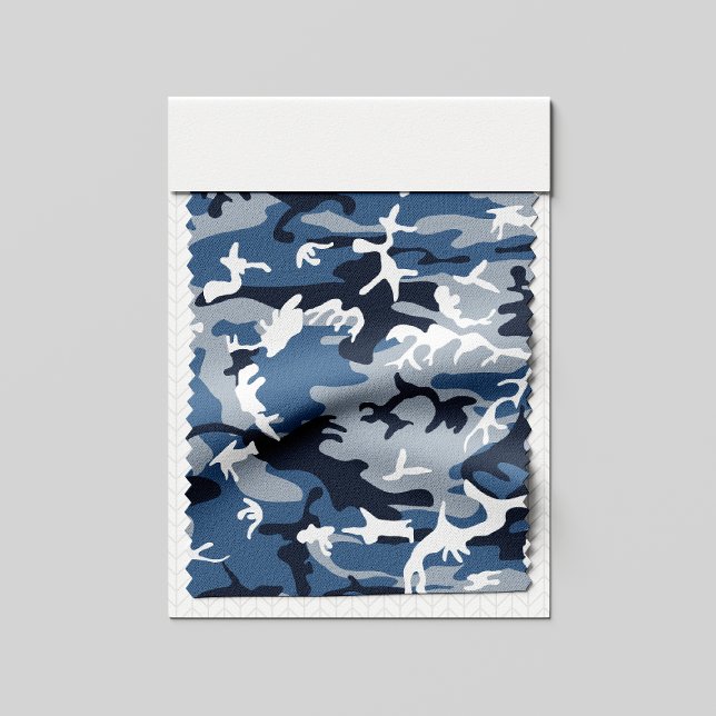 Winter Snow Blue Camouflage, Military, Army Fabric (Creator Uploaded)