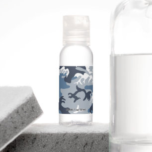Winter Snow Blue Camouflage, Military, Army Hand Sanitizer