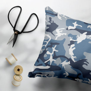 Winter Snow Blue Camouflage, Military, Army Pet Bed
