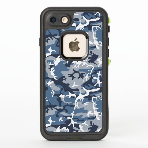 Winter Snow Blue Camouflage Pattern Military Army