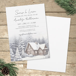 Winter Snow Bridal Shower Invitation