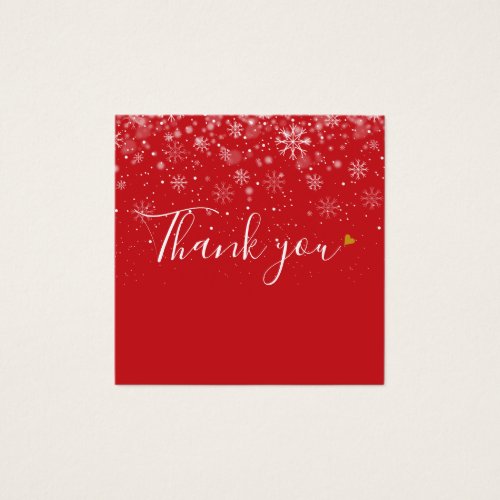 Winter Snow Business Gift Certificate Thank You