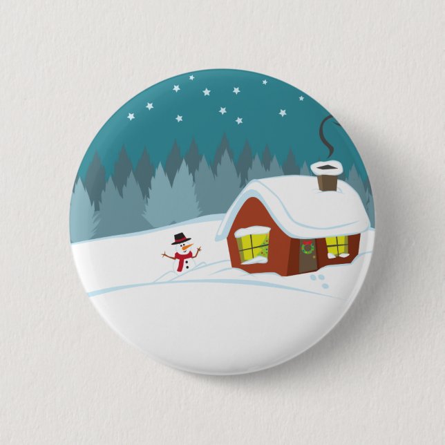 Winter Snow Button (Front)