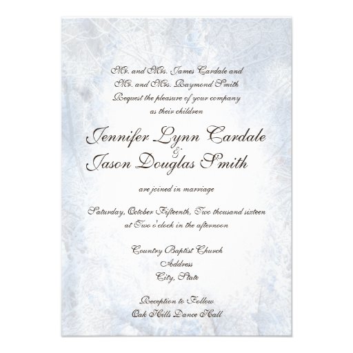 Snow Camo Wedding Invitations 3