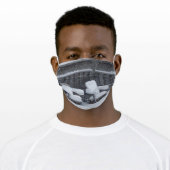 Winter Snow Chairs Adult Cloth Face Mask (Worn)