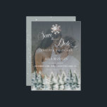Winter Snow Christmas Wedding Save the Date Invitation<br><div class="desc">Elegant Winter Snow | Christmas Wedding Invitations.</div>