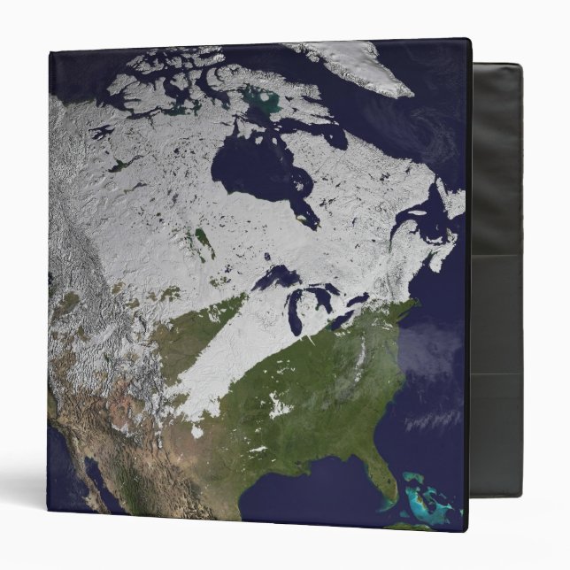 Winter Snow Cover in the Northern Hemisphere 3 Ring Binder (Front/Inside)