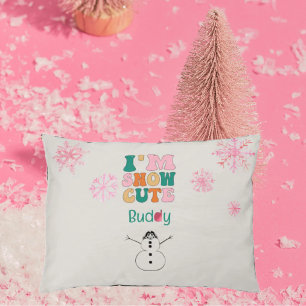 Winter Snow Cute Dog  Pet Bed