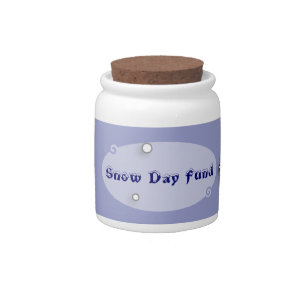 Winter Snow Day Fund Jar
