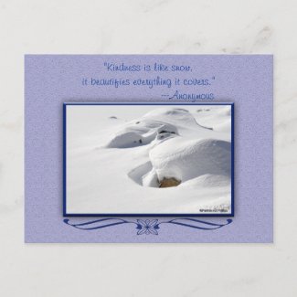 Winter Snow Drifts Over Rocks Photo Custom
