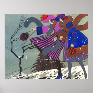 WINTER SNOW / FASHION COSTUME DESIGNER POSTER