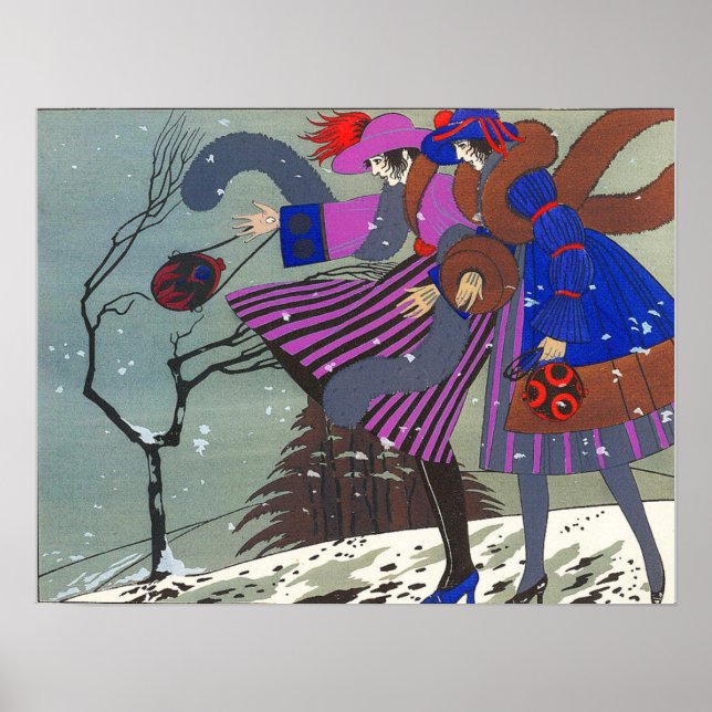 WINTER SNOW / FASHION COSTUME DESIGNER POSTER (Front)