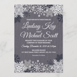 Winter Snow Flake Invite