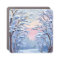 Winter Snow Forest Watercolor Woods Painting Card