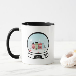 Winter Snow Globe Holiday Coffee Mug