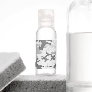 Winter Snow Gray Camouflage, Military, Army Hand Sanitizer
