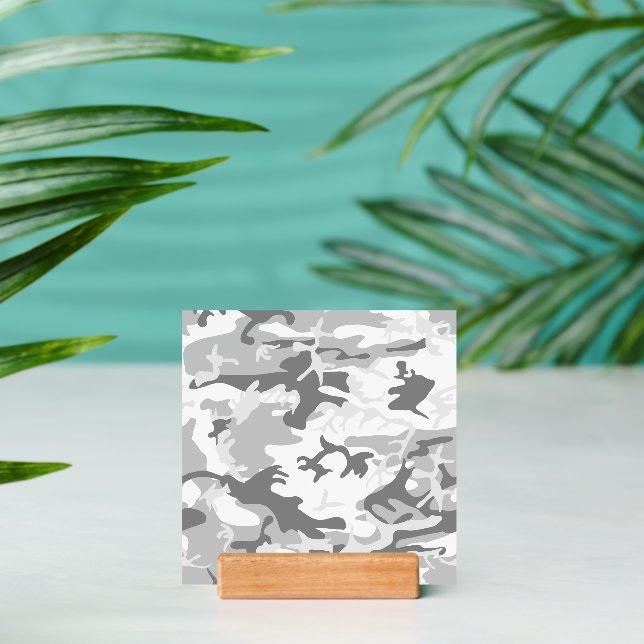 Winter Snow Gray Camouflage, Military, Army Holder (Insitu 2 (Back))