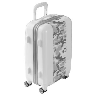 Winter Snow Gray Camouflage, Military, Army Luggage