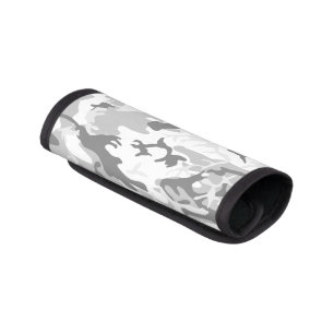 Winter Snow Gray Camouflage, Military, Army Luggage Handle Wrap