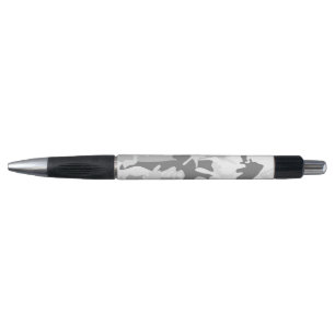Winter Snow Gray Camouflage, Military, Army Pen