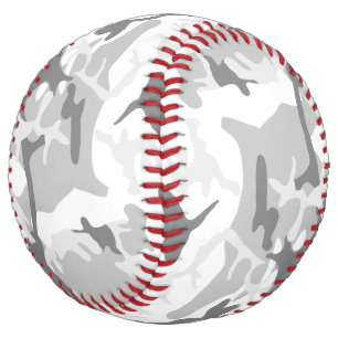 Winter Snow Gray Camouflage, Military, Army Softball