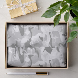 Winter Snow Gray Camouflage, Military, Army Tissue Paper