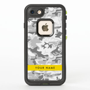 Winter Snow Gray Camouflage Your name Personalize