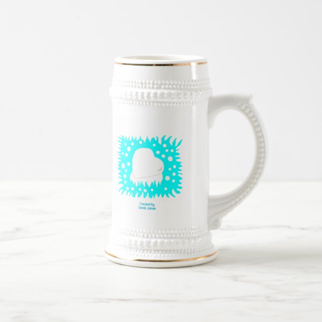Winter Snow Heart Stein Mug (Right)