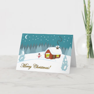 Winter Snow Holiday Card
