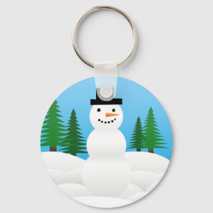 Winter Snow Holiday Tree Party Destiny Celebration Keychain