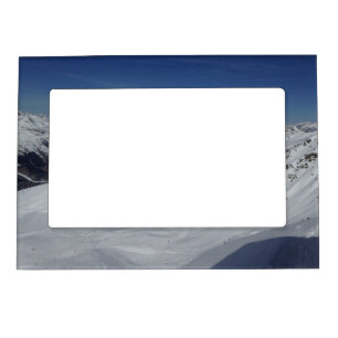 Winter Snow Mountains Photograph Magnetic Frame