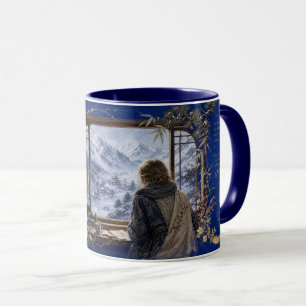 winter snow mug