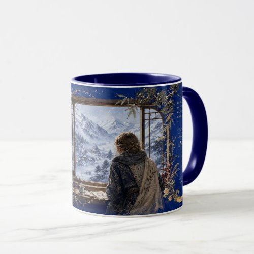 winter snow mug