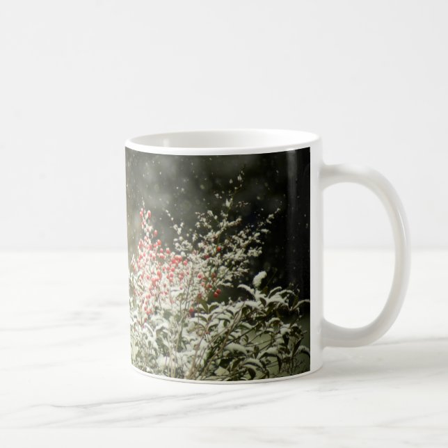 Winter Snow on Berries Photo Mug (Right)