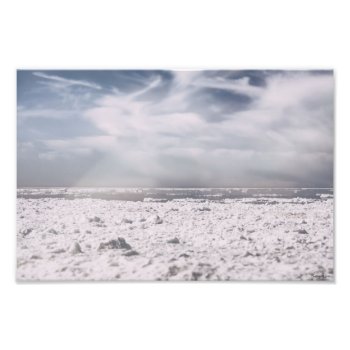 Winter Snow On Lake Michigan Photo Print by camcguire at Zazzle