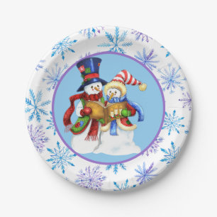 Winter Snow Paper Plates