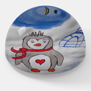 Winter Snow Penguin Paperweight